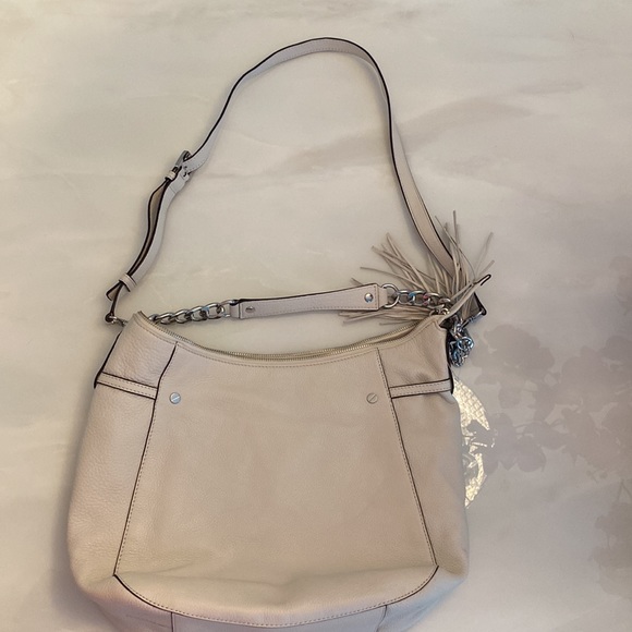 NWT Michael Kors Megan large vanilla shoulder purse. - Picture 11 of 15